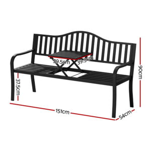 Garden Bench With Table