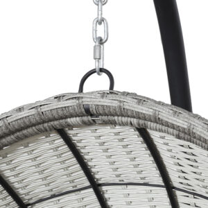 Gardeon Outdoor Egg Swing Chair Wicker Pod Grey – Auz Sales Online Gardeon Outdoor Egg Swing Chair Wicker Pod Grey - Image 4