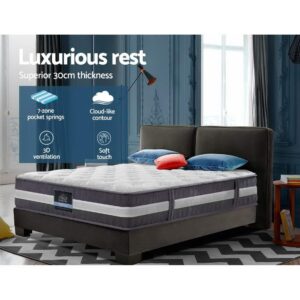 Giselle Bedding 30Cm Mattress Pocket Spring King - Image 4
