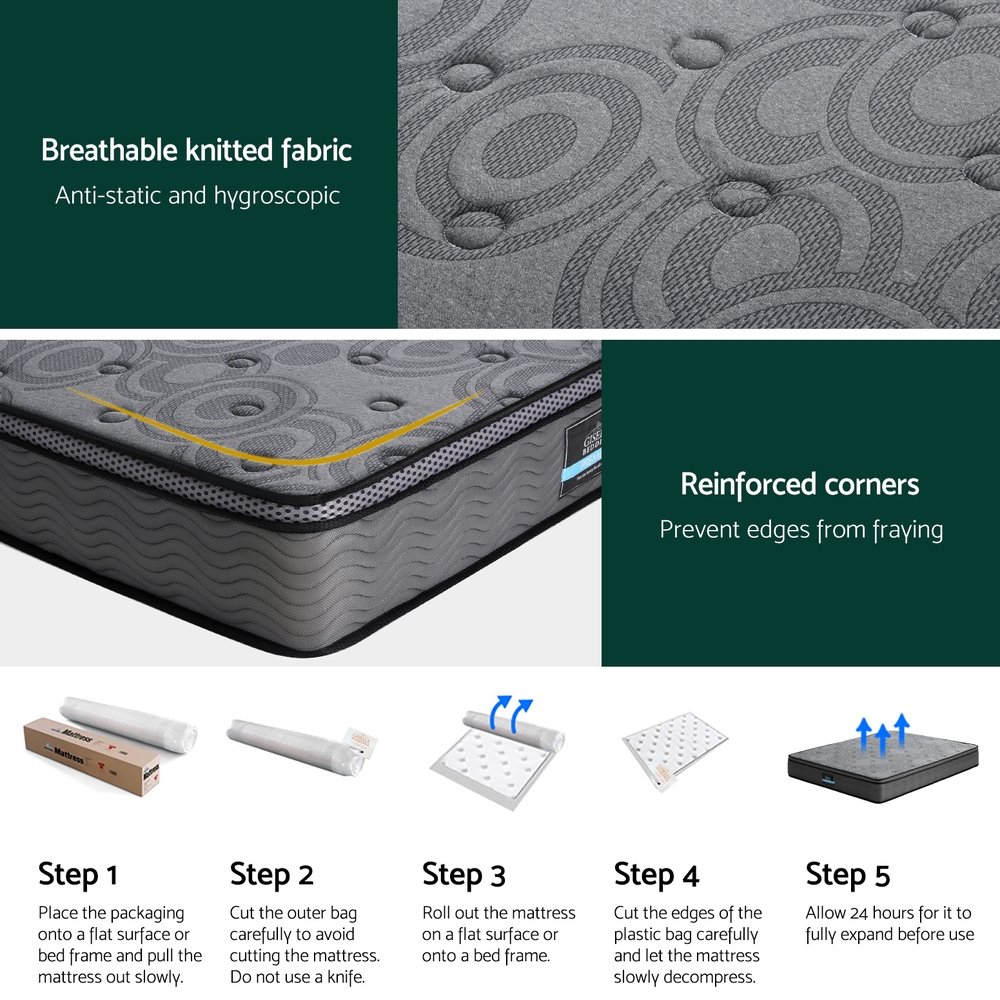Giselle King Size Mattress 26Cm Euro Top – Auz Sales Online King Size Mattress