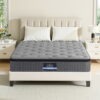 26cm Giselle mattress King latex foam mattresses Euro Top setup on a modern timber bed frame in a master bedroom.