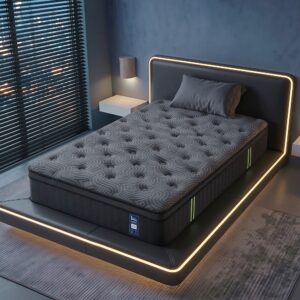 Levitex king single hybrid pocket spring mattress from the Orion series displaying the grey border