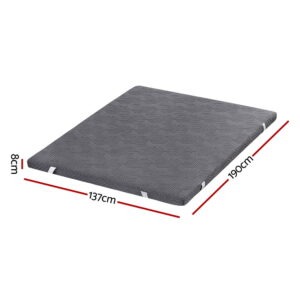 Giselle Bedding Gel Memory Foam Mattress Topper Double - Image 2