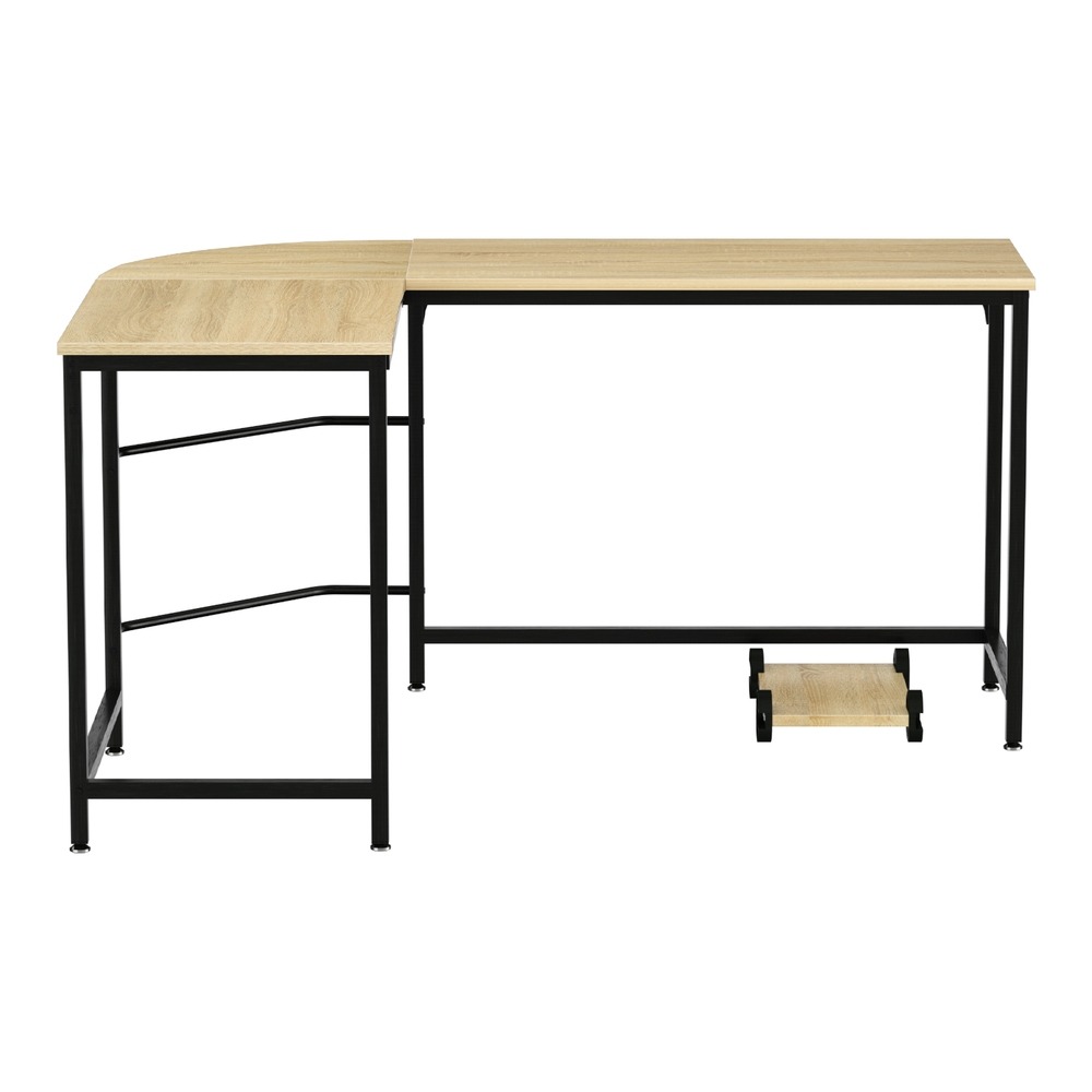 Artiss L-Shape Computer Desk With Cpu Stand Oak 147Cm – Auz Sales Online Artiss L-Shape Computer Desk With Cpu Stand Oak 147Cm - Image 3