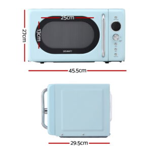 Devanti 20L Microwave Oven 800W Blue - Image 2
