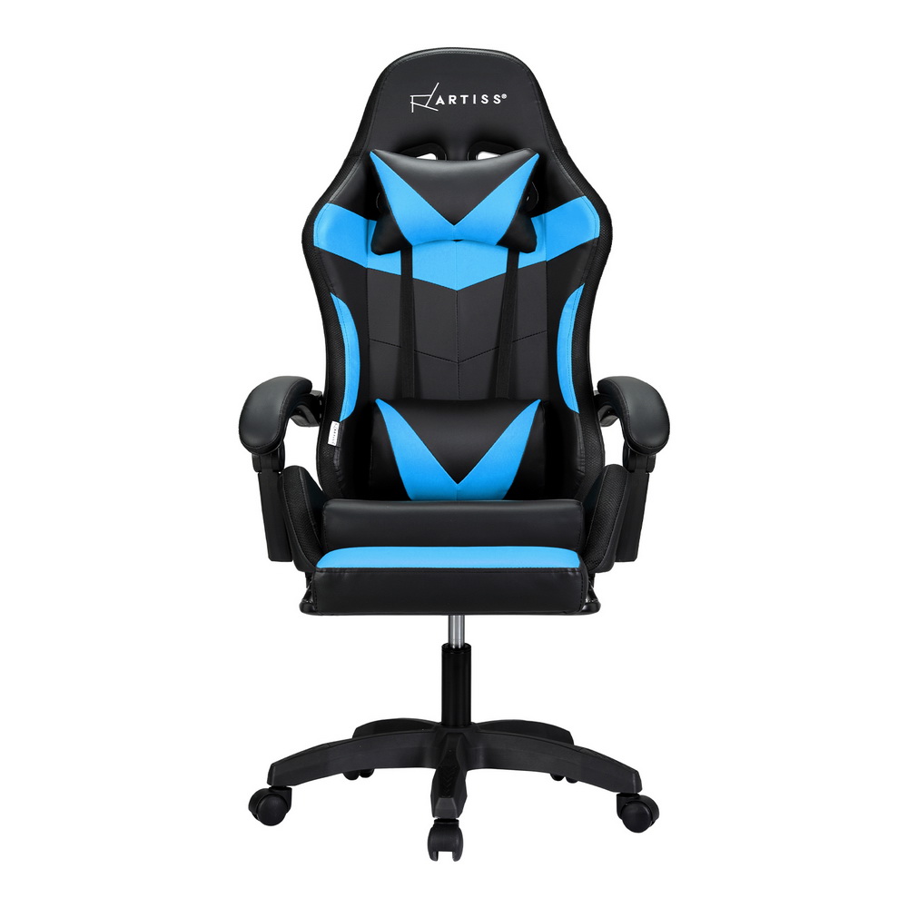 Artiss 6-Point Massage Gaming Chair With Led Footrest – Auz Sales Online Massage Gaming Chair