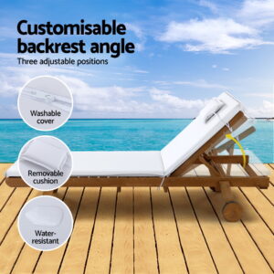 Wooden Sun Lounge