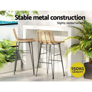 Rattan Outdoor Bar Stools