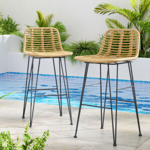 Rattan Outdoor Bar Stools