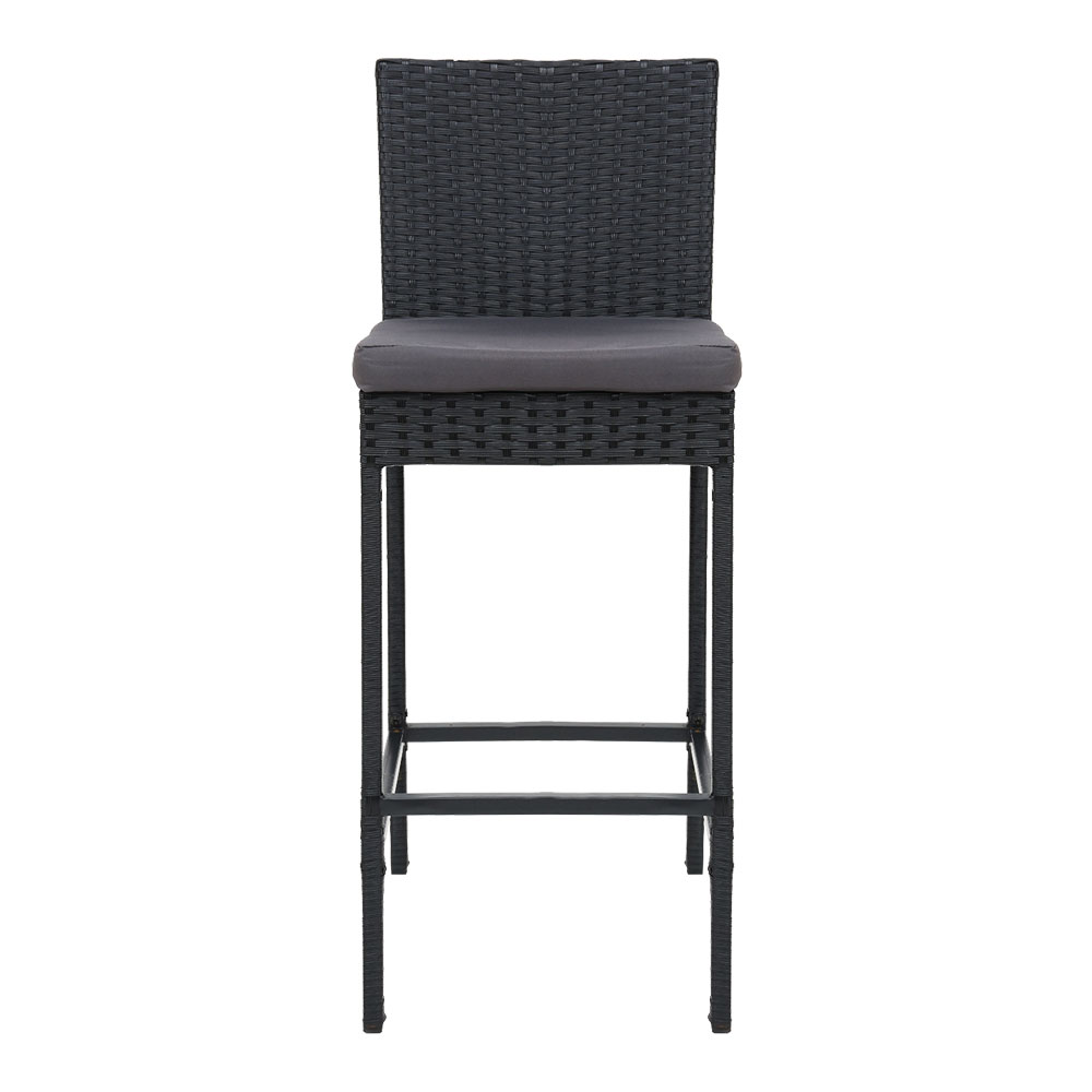 Gardeon 4-Piece Outdoor Rattan Bar Stools Set – Auz Sales Online Outdoor Rattan Bar Stools