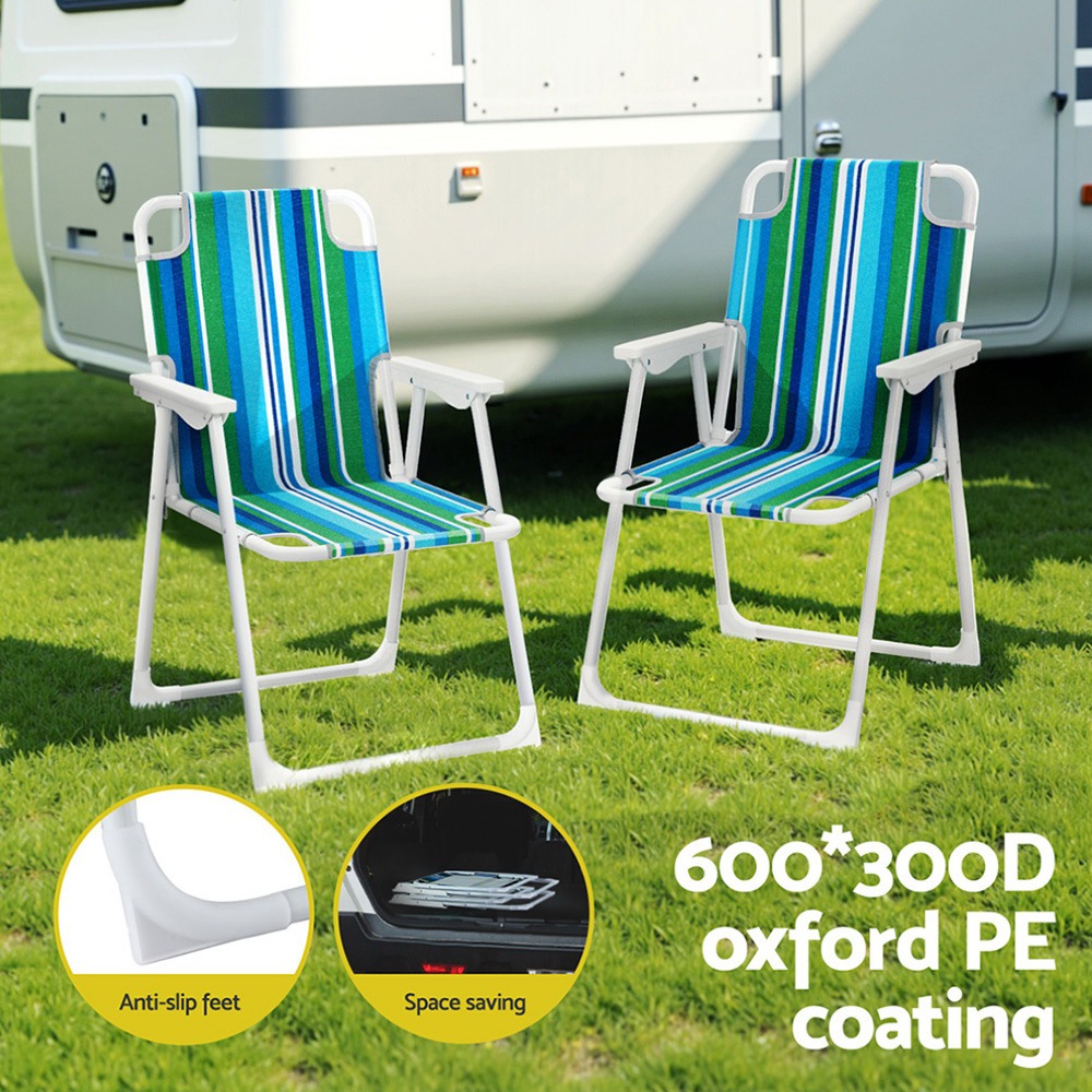 Gardeon Set Of 2 Folding Camping Chair Steel Outdoor – Auz Sales Online Gardeon Set Of 2 Folding Camping Chair Steel Outdoor - Image 6