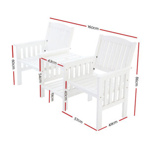 Outdoor Loveseat Bench