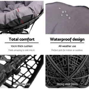 Papasan Outdoor Lounge Set