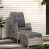 Wicker Recliner Sun Lounge