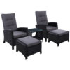 Wicker Recliner Set