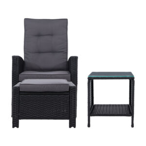 Wicker Recliner Set