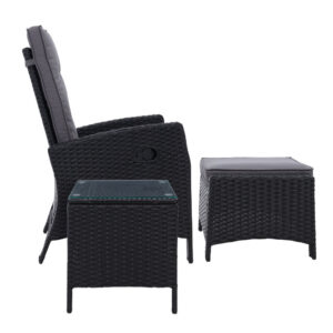 Wicker Recliner Set