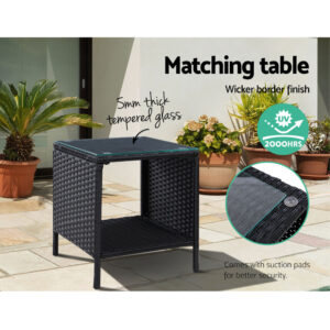 Wicker Recliner Set