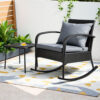 Wicker Rocking Chair Set