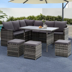 Outdoor Wicker Dining Set