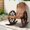Wagon Wheel Rocking Chair
