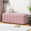 velvet storage ottoman