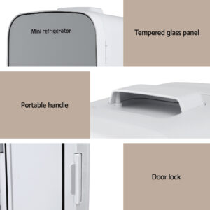 Glacio Mini Fridge Portable White Electric Cooler Warmer 12V 220V - Image 8