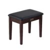 Alpha wooden piano bench with black PU leather seat