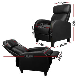 Pu Leather Recliner