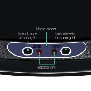 Devanti 68L Motion Sensor Bin Rubbish Automatic Black - Image 7