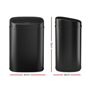 Devanti 82L Motion Sensor Bin Rubbish Automatic Black – Auz Sales Online Devanti 82L Motion Sensor Bin Rubbish Automatic Black - Image 2