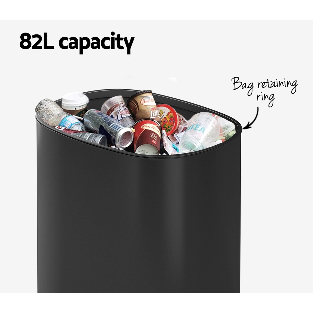 Devanti 82L Motion Sensor Bin Rubbish Automatic Black – Auz Sales Online Devanti 82L Motion Sensor Bin Rubbish Automatic Black - Image 5