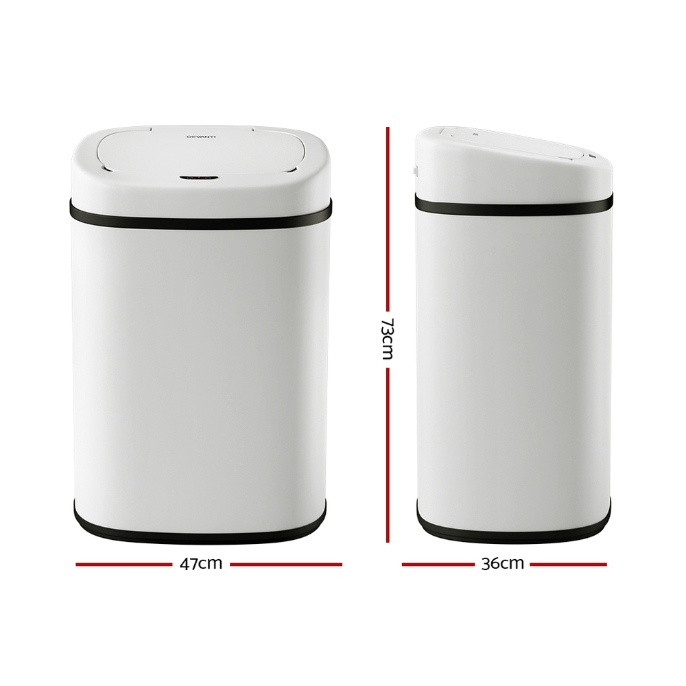Devanti 82L Motion Sensor Bin Rubbish Automatic White – Auz Sales Online Devanti 82L Motion Sensor Bin Rubbish Automatic White - Image 2