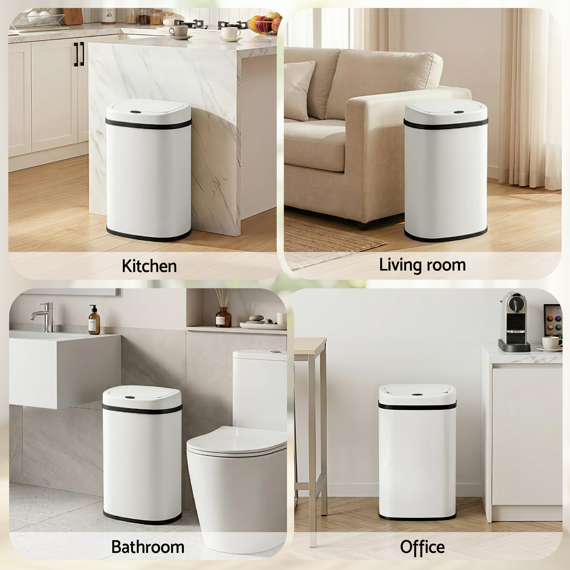 Devanti 50L Sensor Bin Motion Rubbish Automatic White – Auz Sales Online Devanti 50L Sensor Bin Motion Rubbish Automatic White - Image 7