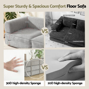 Artiss Folding Sofa Bed Grey | Space-Saving Comfort – Auz Sales Online Folding Sofa Bed