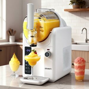 Devanti 5In1 Slushie Machine Ice Cream Maker 2L White - Image 7