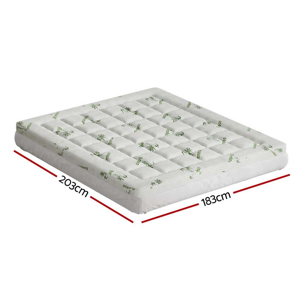 Giselle Bedding Pillowtop Mattress Topper 7.5Cm Thick King – Auz Sales Online Giselle Bedding Pillowtop Mattress Topper 7.5Cm Thick King - Image 2