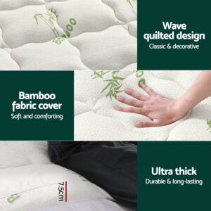 Giselle Bedding Pillowtop Mattress Topper 7.5Cm Thick King – Auz Sales Online Giselle Bedding Pillowtop Mattress Topper 7.5Cm Thick King - Image 4
