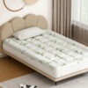 Giselle Bedding Bamboo King Single Mattress Topper fitted over a bed