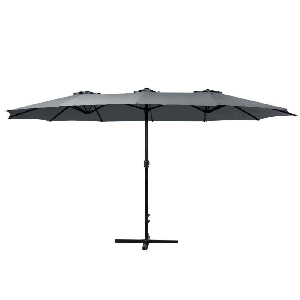 Instahut 4.57M Outdoor Umbrella Charcoal Tilt – Auz Sales Online Outdoor Umbrella