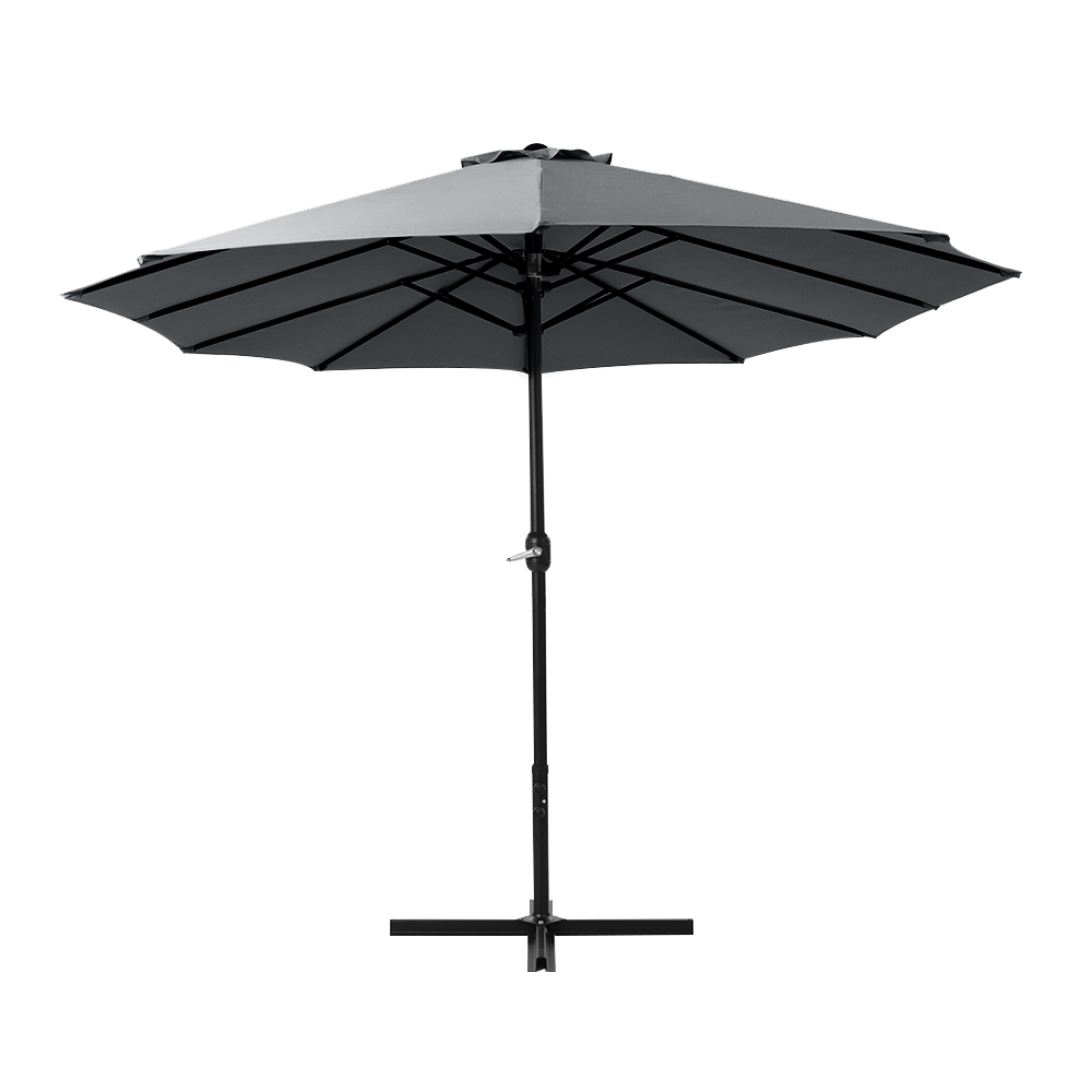 Instahut 4.57M Outdoor Umbrella Charcoal Tilt – Auz Sales Online Outdoor Umbrella