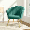 Green Velvet Armchair