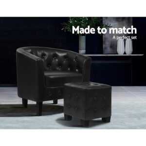 Armchair Set With Ottoman