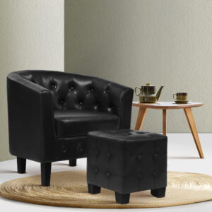 Armchair Set With Ottoman