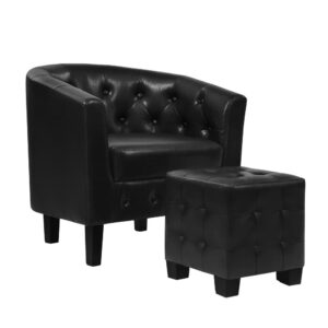 Armchair Set with Ottoman
