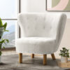 White Accent Armchair
