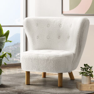 White Accent Armchair
