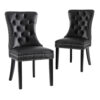 Black Leather Dining Chairs