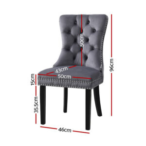 Grey Velvet Dining Chairs