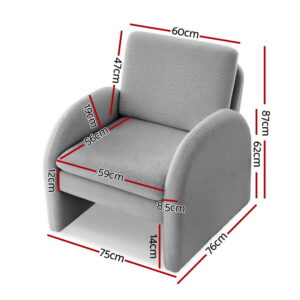 Boucle Accent Armchair
